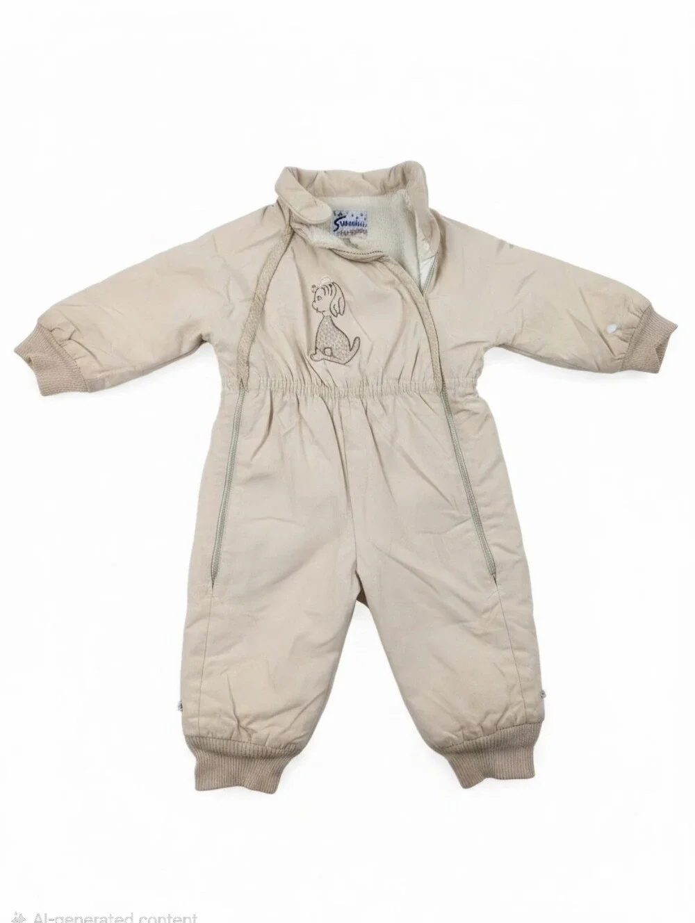 Vintage Snoveralls by Kute Kiddies Insulated One-Piece Snowsuit - Size 18-24M